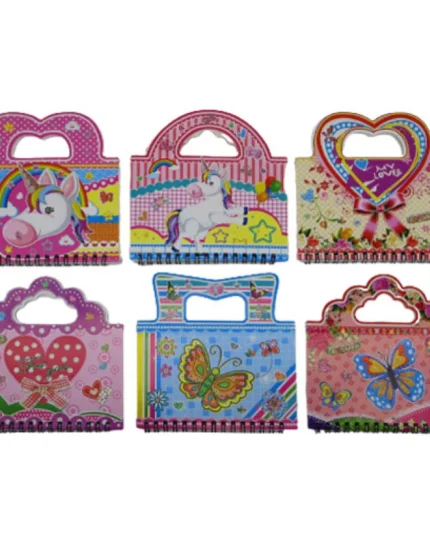 Блокнот спіраль /88050/ "Сумочка" 14*14/36арк. 12 диз.