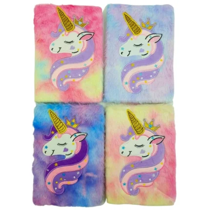 Купити пухнастий блокнот A5 “Unicorn / Єдиноріг” (80 арк) в easy.net.ua. М’який блокнот для записів, навчання і подарунку.