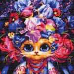 Картина за номерами "Brushme" /BS54081/ "Літня киця" 40*50см