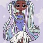 Картина за номерами "Ідейка" /KHO6272/ "LOL Surprise! O.M.G. Fashion show Lady Braids" зі стразами 30*40 см