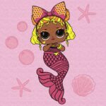 Картина за номерами "Ідейка" /KHO6265/ "LOL Surprise! Mermaids Queen Bee" 40*40 см