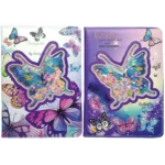 Блокнот A5 “Метелики” з блискітками 80 арк – easy.net.ua