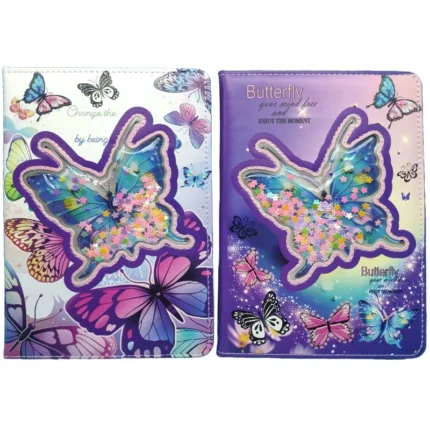 Блокнот A5 “Метелики” з блискітками 80 арк – easy.net.ua