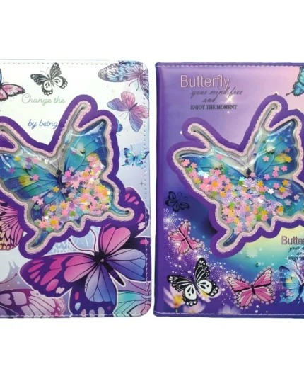 Блокнот A5 “Метелики” з блискітками 80 арк – easy.net.ua