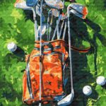 Картина за номерами "Brushme" /BS54106/ "Мить для гольфу" 40*50см