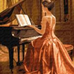 Картина за номерами "Ідейка" /KHO8325/ "Чудова піаністка" 40х50см