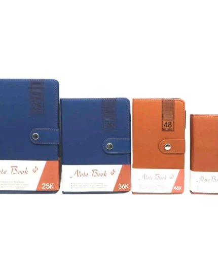 Блокнот на кнопці 10×18 см з ручкою (шкірозамінник, тиснення, 80 арк)