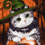 Картина за номерами "Ідейка" /KHO6665/ "Котик-чарівник" 30*40см