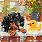 Картина за номерами "Ідейка" /KHO6811/ "Купання з качечкою" 30*40см