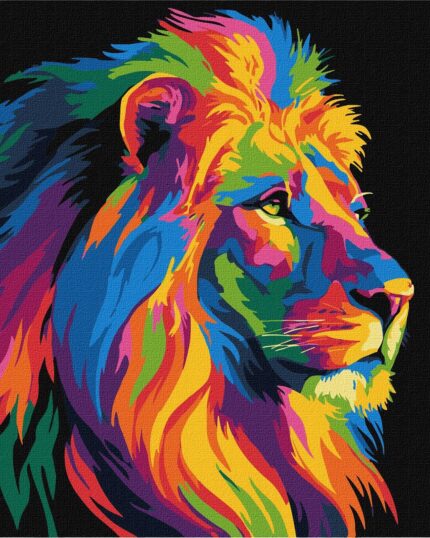 Картина за номерами "Ідейка" /KHO6823/ "Яскравий лев" 30*30см