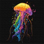 Картина за номерами "Ідейка" /KHO6825/ "Яскрава медуза" 30*30см