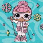 Картина за номерами "Ідейка" /KHO1325/ "LOL Surprise! Winter chill. Snow Bunny" 25*25см