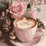 Картина за номерами "Ідейка" /KHO5743/ "Капучино з фарбами металік" 40*50см