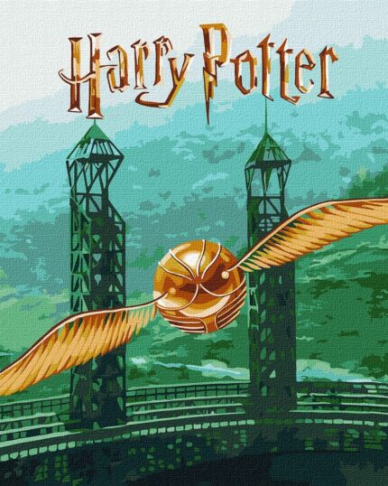 Картина за номерами "Ідейка" /KHO5225/ "Harry Potter: Золотий Снітч з фарбами металік extra" 40*50см