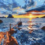 Картина за номерами "Brushme" /BS24594/ "На заході сонця" 40*50см