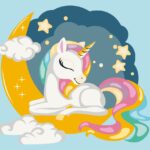 Картина за номерами "Brushme" /KBS0105/ "Веселковий єдиноріг" 30*40см