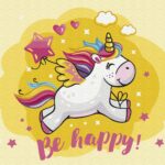 Картина за номерами "Brushme" /KBS0110/ "Щасливий єдиноріг" 30*40см