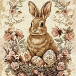 Картина за номерами "Ідейка" /KHO5183/ "Великодній кролик 2" 40*50см