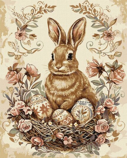 Картина за номерами "Ідейка" /KHO5183/ "Великодній кролик 2" 40*50см