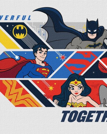 Картина за номерами "Ідейка" /KHO8715/ WB "Super Friends: Powerful together" 30*40см