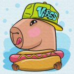 Картина за номерами "Ідейка" /KHO1278/ "Капібара і хот дог" 30х30см