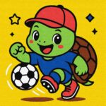 Картина за номерами "Ідейка" /KHO1284/ "Черепашка грає у футбол" 25х25см