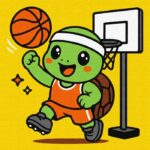 Картина за номерами "Ідейка" /KHO1285/ "Черепашка грає в баскетбол" 25х25см