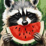 Картина за номерами "Ідейка" /KHO6745/ "Соковитий кавун" 30х40см