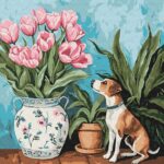 Картина за номерами "Ідейка" /KHO6776/ "Чаруючі тюльпани" 40х40см