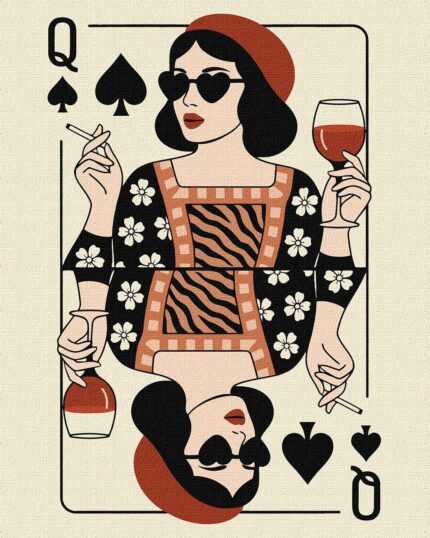 Картина за номерами "Ідейка" /KHO5205/ "Карта королеви" 30*40см