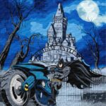 Картина за номерами "Ідейка" /KHO8709/ "Batman: Batcycle з фарбами металік extra" 40*50см