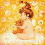 Картина за номерами "Ідейка" /KHO2385/  "Малятко" 30х30см