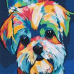 Картина за номерами "Brushme" /BS51414/ "Яскрава собачка"  40*50см