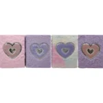 Блокнот A5 “Серце” хутряна обкладинка 80 арк (мікс) – easy.net.ua