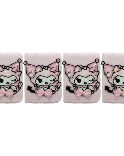 Блокнот А5/80арк. /2206-9/ хутряна обкл. "Зайчик Kuromi Куромі"