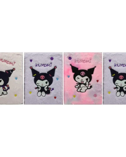 Хутряний блокнот A5 Kuromi зайчик 80 арк – easy.net.ua