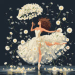 Картина за номерами "Кульбаби і танцівниця", 40*40см (955644)