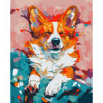 Картина за номерами "Улюблений коргі", 40*50см "SANTI" (955747)