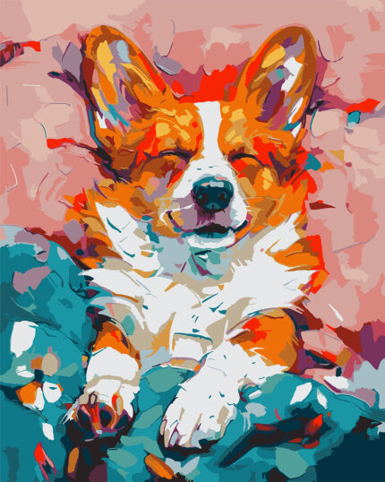Картина за номерами "Улюблений коргі", 40*50см "SANTI" (955747)