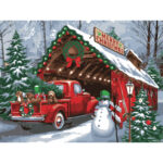 Картина за номерами "Різдвяні свята", 30*40см, LED підсвітка SANTI (956444)