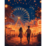 Картина за номерами "Перше побачення", 40*50см, LED підсвітка SANTI (956645)