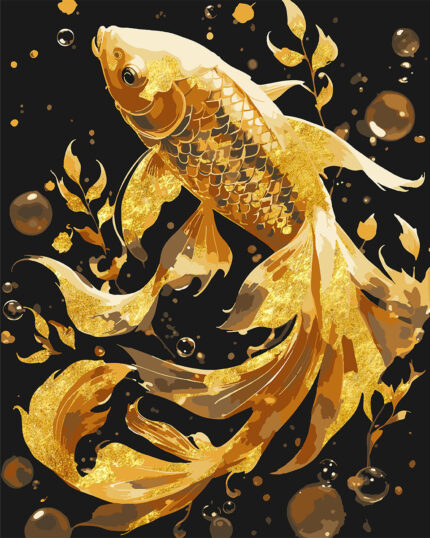 Картина за номерами "Золота рибка", 40*50см, поталь SANTI (956849)