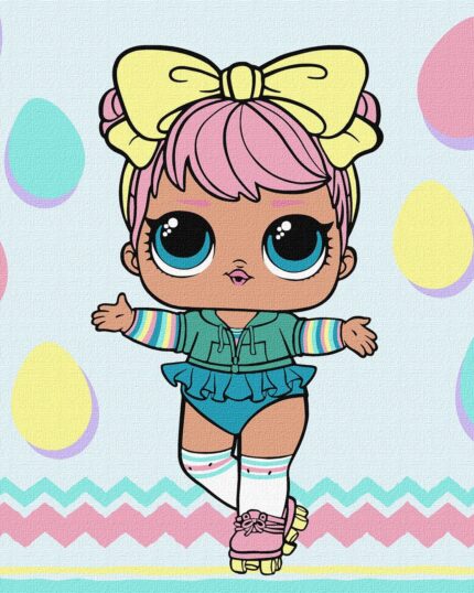 Картина за номерами "Ідейка" /KHO1226/ "LOL Surprise! Spring Bling DAWN" 30*30см