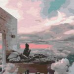 Картина за номерами "Brushme" /BS51856/ "Дім в хмарах" 40*50см