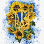 Картина за номерами "Ідейка" /KHO5059/ "Сонячний тризуб" 40*50см