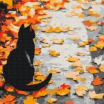 Картина за номерами "Brushme" /BS54359/ "Пильнує осінь" 40*50см