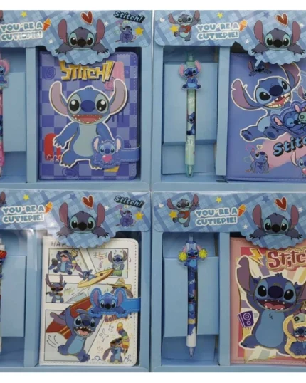 Блокнот А6/112арк./22108/ на магніті + ручка гелева "Стіч" у коробці