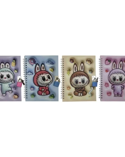 блокнот Labubu на замку