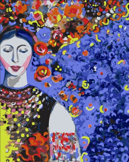 Картина за номерами "SANTI" /954253/  "Чарівна українка" 40х50см