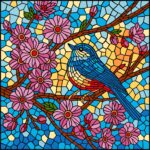 Картина за номерами "Ідейка" /KHO5164/ "Вітраж. Синиця" 30х30см